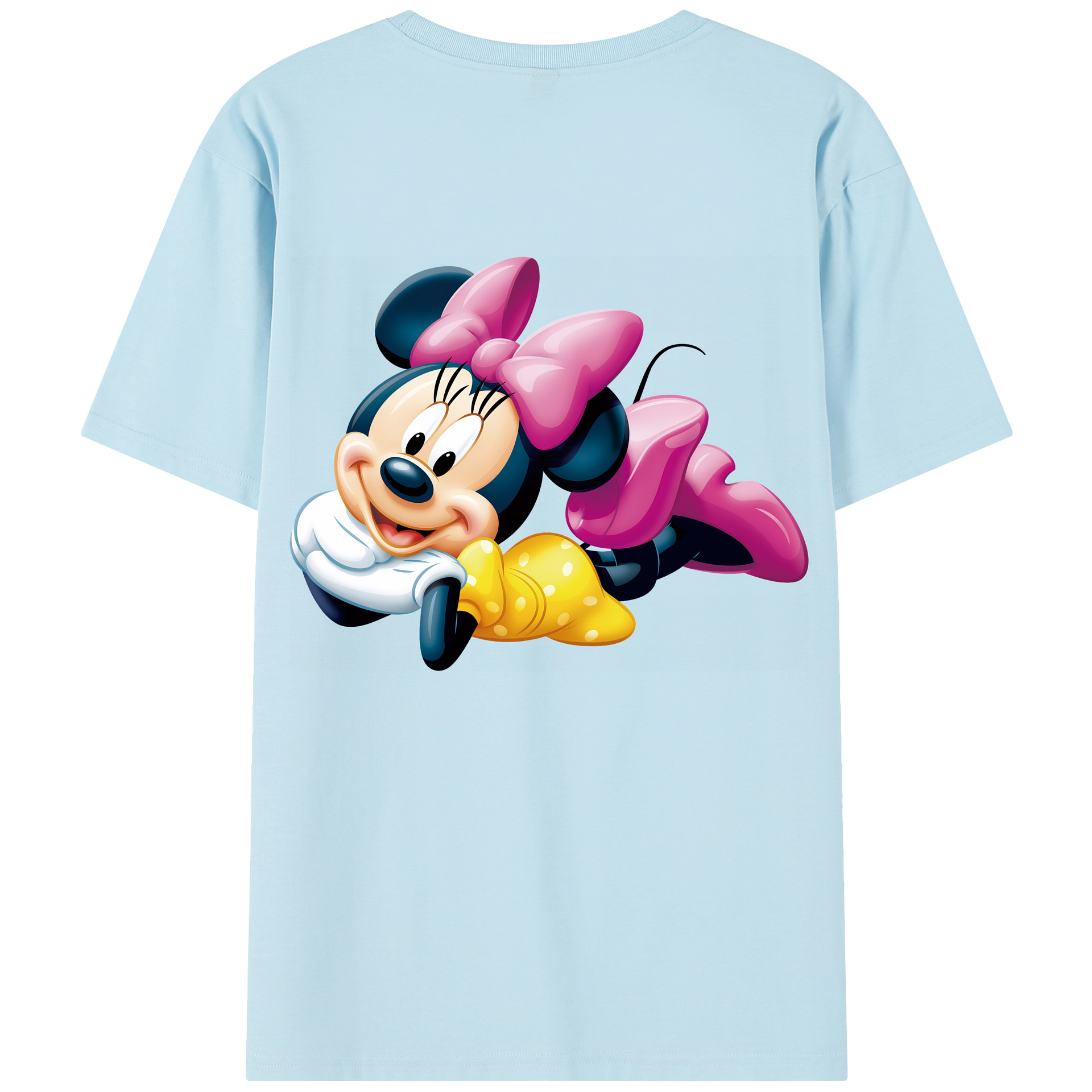 （画像用） ミッキーマウス Mickey Mouse 綿100％半袖Tシャツ（背面プリント）